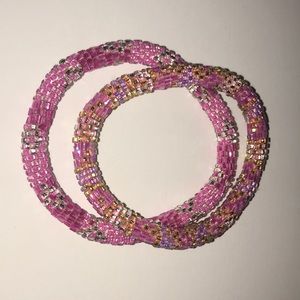 Pink Lily and Laura Bracelets